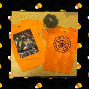 Calling All Superheroes: Bundle Of 2 Superhero Marvel & Spiderman Halloween Tees